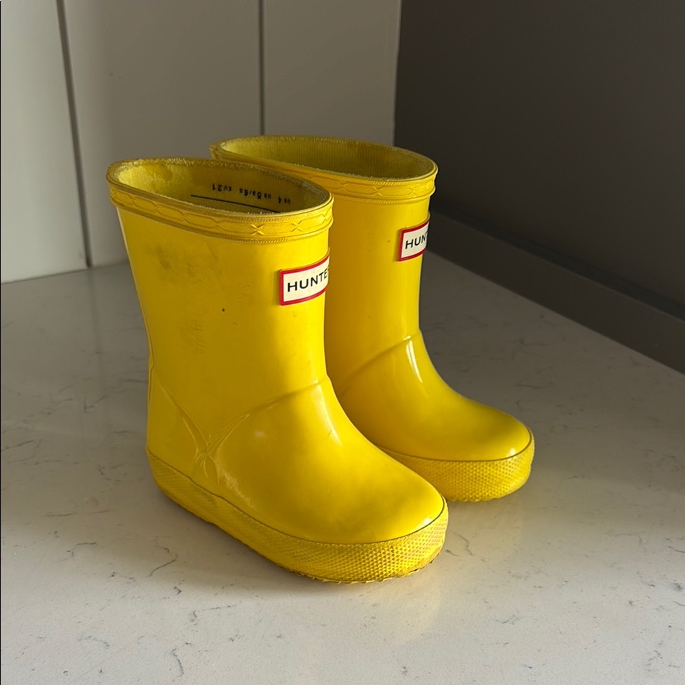 Hunter Vibrant Yellow Kids' Boots